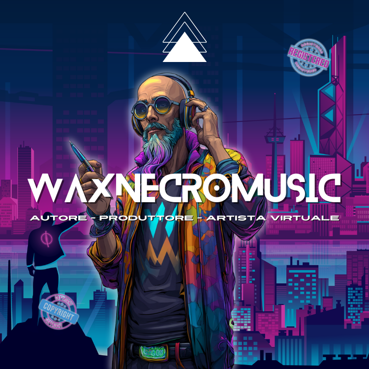 Logo e artwork originale WaxNecroMusic con WaxNecronos